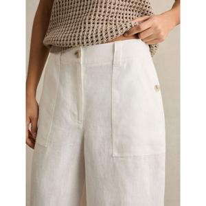 REISS ASHBY Linen Wide Leg Trousers
